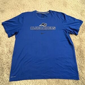 Nike Dri-Fit Blue Raiders Men's Blue T-Shirt